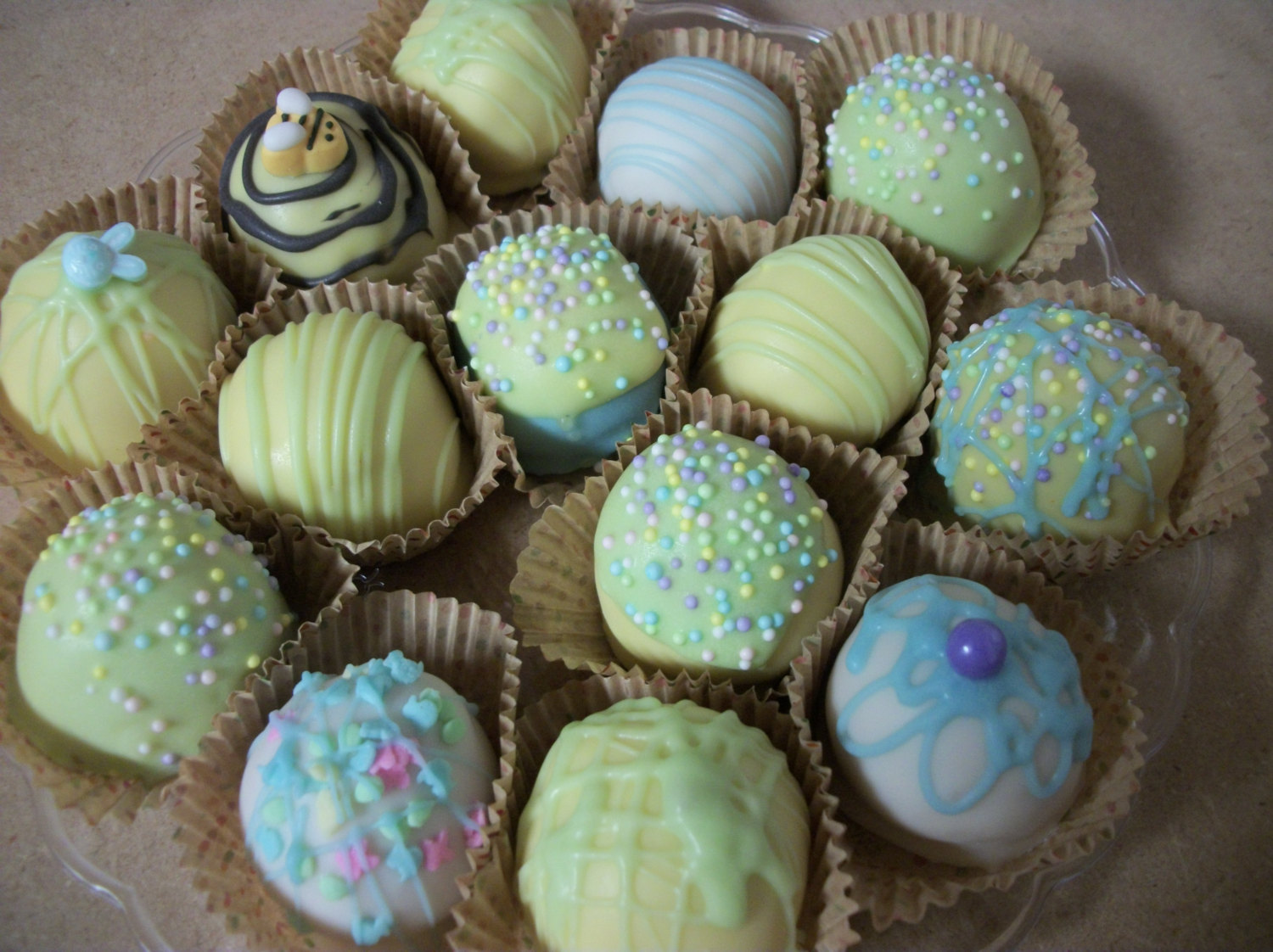 Mothers Day Spring Cake Ball Truffle cake balls 12 hand Made Decadent ...